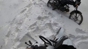 ЗИМНЯЯ ПОКАТУШКА НА МОПЕДАХ АЛЬФА! НАВАЛИВАЕМ ПО СНЕГУ И ЛЬДУ