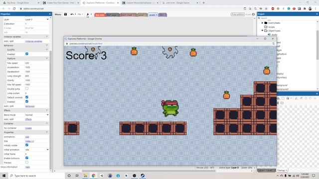 Construct 3 Platformer Tutorial - 18 Adding Trap and Dying Animation смотреть онлайн