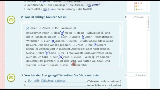 Schritte Plus Neu A1.2. Lektion 10. Тест
