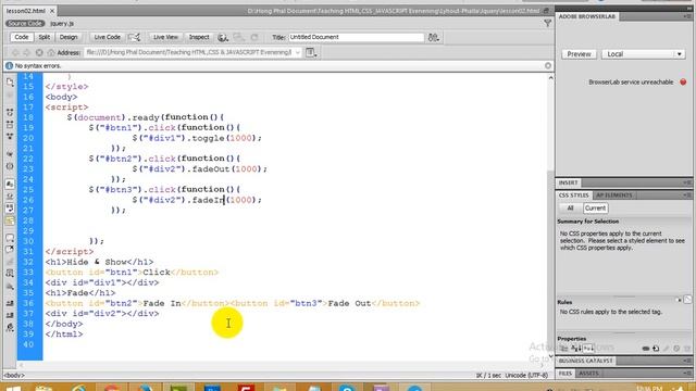 JQuery Lesson 02 - ITS Center смотреть онлайн