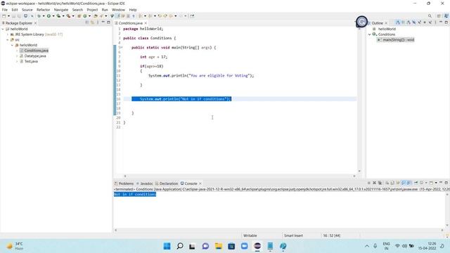 Java - If Statement || Automation Testing Guide || Java Programming смотреть онлайн