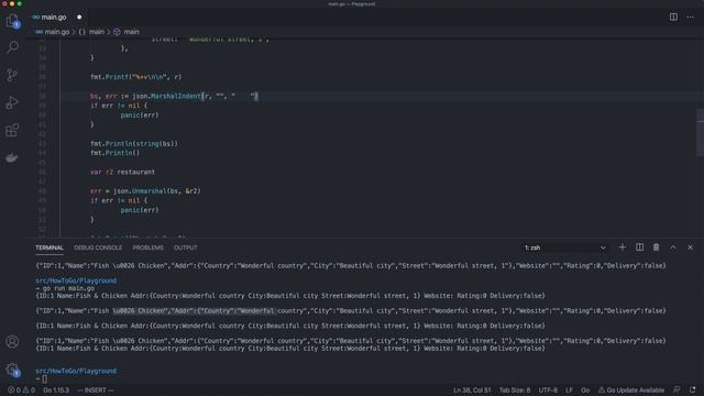 How-to Go: structs and JSON смотреть онлайн