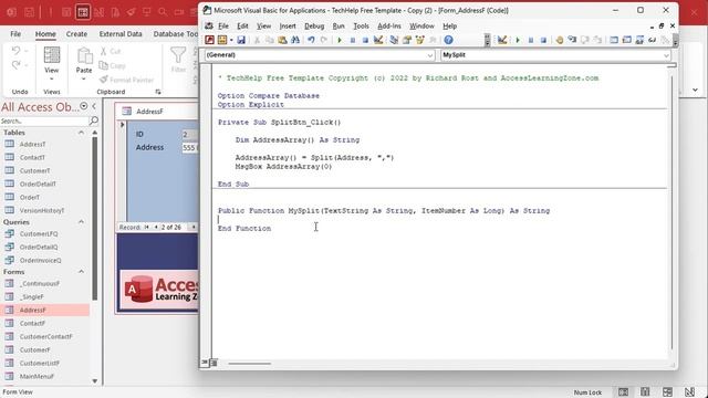 Using the Split Function in Microsoft Access VBA to Break Apart Strings into Individual Field Value смотреть онлайн