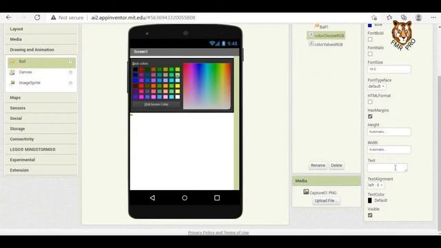 MIT App Inventor 2 How to use Dynamic Color - Color picker part1 смотреть онлайн