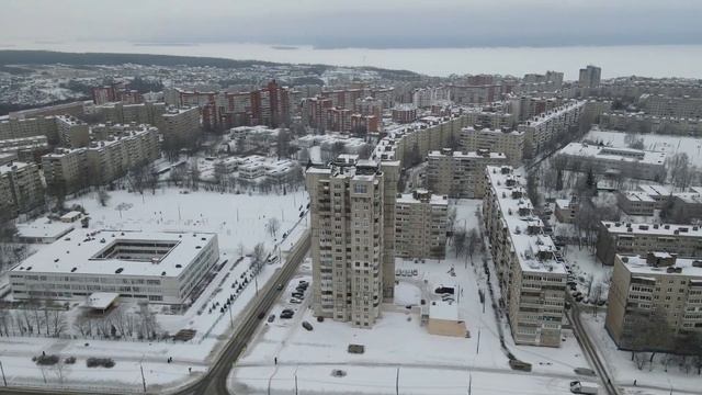 Пролет над улицей Мичмана Павлова. г.Чебоксары. 7 января 2021 года смотреть онлайн