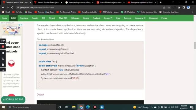 Lec-22 Session Bean and its Types || Stateless Session Bean || Stateful Session Bean in Urdu|| (EAD смотреть онлайн