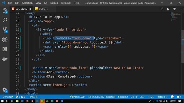 Intro to Vue.js - To Do App смотреть онлайн