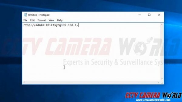 Using an RTSP stream with VLC Media Player