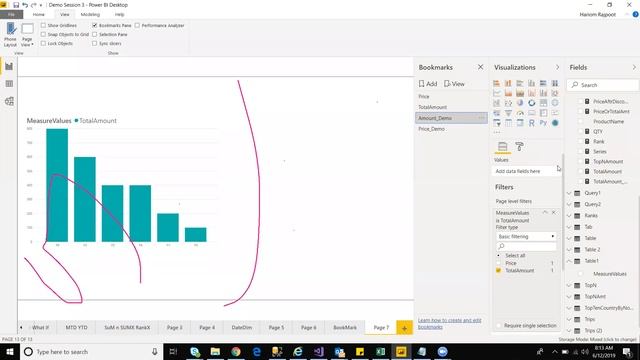 Power BI session 10 - Bookmarks in Power BI смотреть онлайн