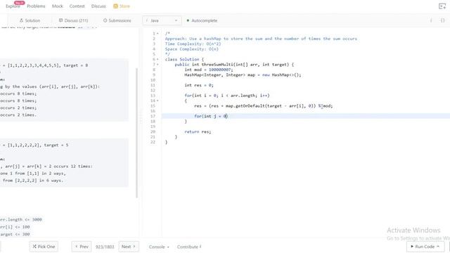 923. 3Sum With Multiplicity (LeetCode) смотреть онлайн