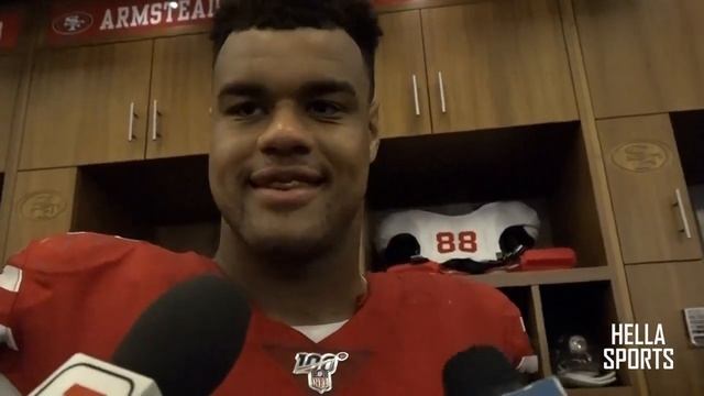 San Francisco 49ers celebrate NFC Championship | Arik Armstead смотреть онлайн