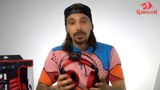 Игровая гарнитура с подсветкой Redragon Lester смотреть онлайн
