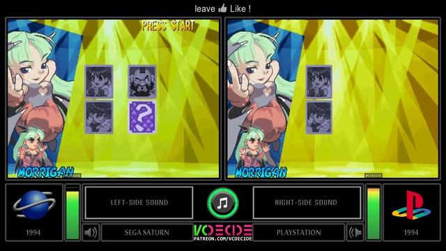 Pocket Fighter (Sega Saturn vs PlayStation) Side by Side Comparison - Dual Longplay | VCDECIDE смотреть онлайн