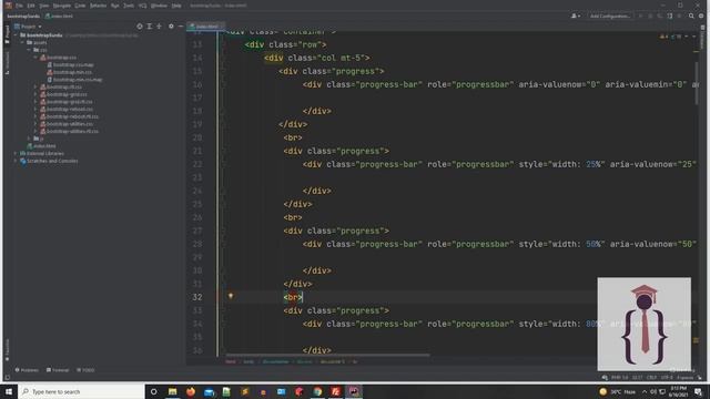Create Progress bar in bootstrap 5 | Customize Prograssbar | Bootstrap tutorials for beginners смотреть онлайн