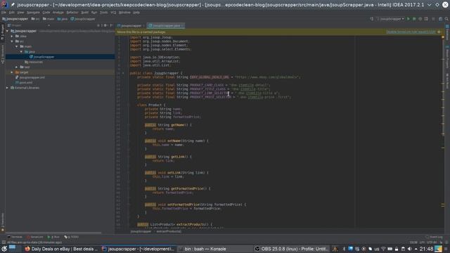 Scraping using Jsoup (Java) смотреть онлайн