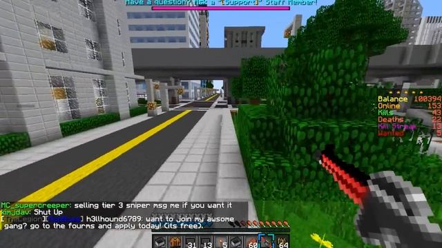 Minecraft - GTA V Mod - Grand Theft Auto 5 - AUTO-SNIPER CHALLENGE! смотреть онлайн