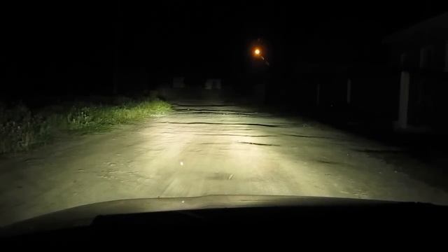 Сравнение света улучшеных фар Киржач и фар Бош