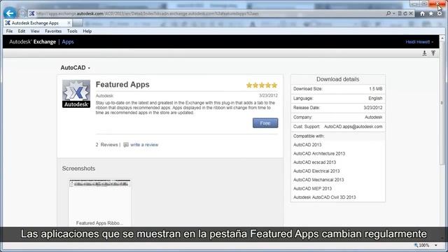 AutoCAD 2013: Autodesk Exchange Apps (Spanish) смотреть онлайн