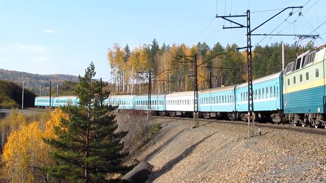 ЧС7 198 с поездом № 72 на перегоне Хребет - Сыростан Южно-Уральской железной дороги. смотреть онлайн