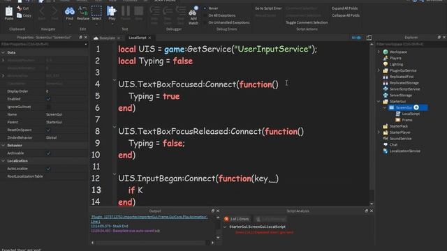 userInputService ROBLOX How To Open Gui When i Press E смотреть онлайн