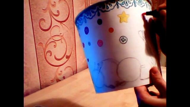 Органайзер для пряжи/Декорируем ведерко от Popcorn/ Организация и хранение ★DIY★ смотреть онлайн