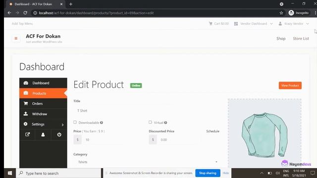 How To Add Extra Field On Product Form Using ACF In Dokan Multivendor Plugin смотреть онлайн