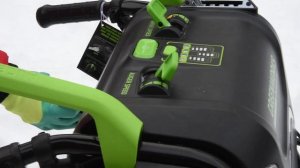 Самоходный снегоуборщик Greenworks GD82ST56 обзор и тест