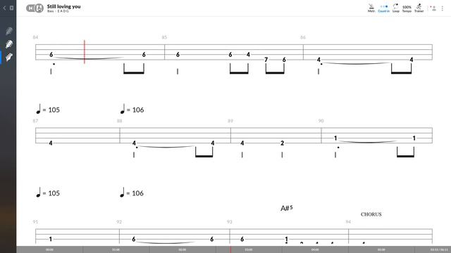 Scorpions - Still Loving You (BASS TAB PLAY ALONG) смотреть онлайн
