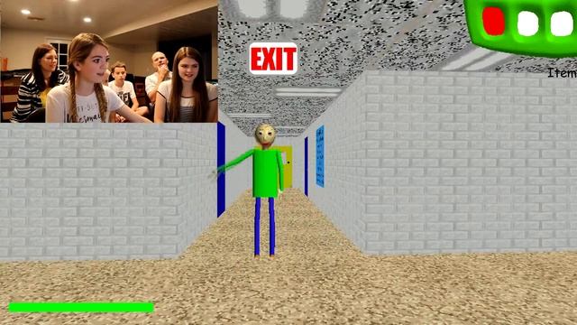 Parents Play Baldi's Basics In Education And Learning Game/ That YouTub3 Family смотреть онлайн
