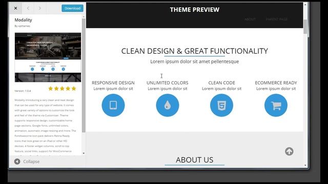 Modality theme wordpress смотреть онлайн