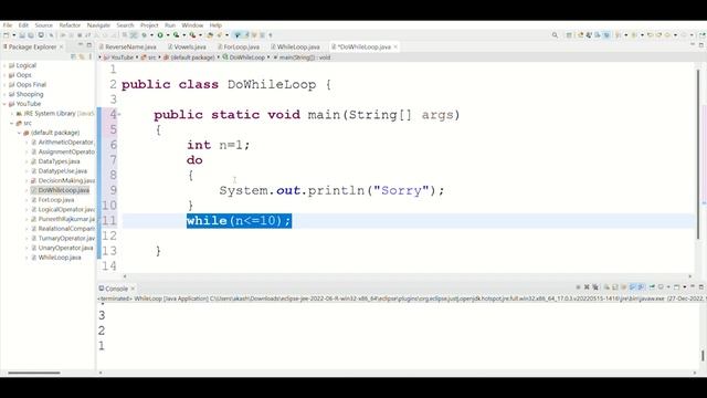 What is DoWhile Loop in Java | Kannada | How DoWhile Loop works in Java | Basic Loop in Java| Akas смотреть онлайн