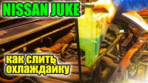 Ниссан Джук. Как слить охлаждающую жидкость из двигателя.