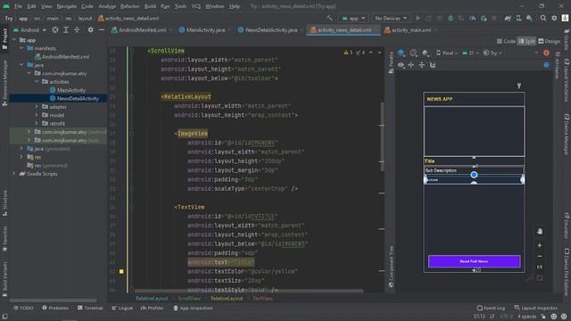 News App Android Application Video || Android Studio || Java || College Projet || @imsjkumar смотреть онлайн