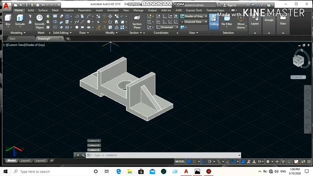 Autocad 3D Design/Basics & Advance/Mechanical chapter 3 (P-19) смотреть онлайн