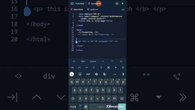 Text formatting in Spck editor || #html #viral #w3schools смотреть онлайн