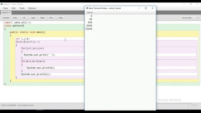 pattern #2 in java using blueJ(Easy method)(with code) смотреть онлайн