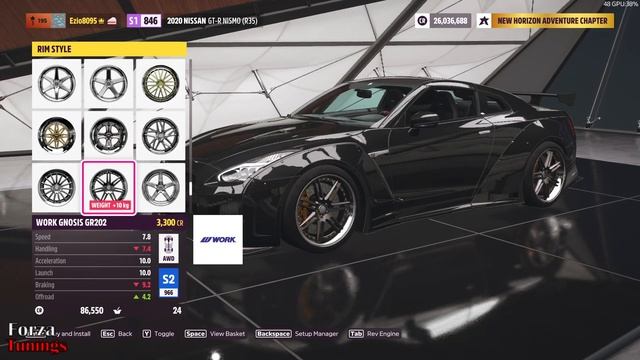 Forza Horizon 5 - 2020 Nissan GT-R R35 Nismo all tunings + night drive смотреть онлайн