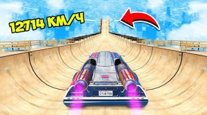 СПУСК БЕЗ ТОРМОЗОВ НА КАСКАДЁРСКОЙ МАШИНЕ ПО ТРАМПЛИНУ  ГТА 5 МОДЫ МУРКА