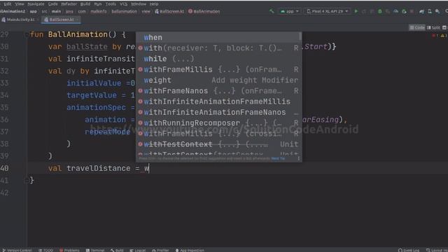 new jetpack compose ball animation in android studio/#solutioncodeandroid/animation tutorial androi смотреть онлайн