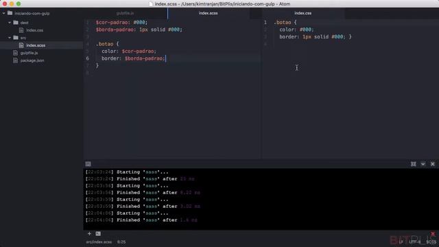 Iniciando com Gulp.js - Utilizando Sass.js смотреть онлайн
