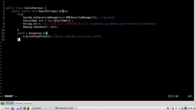 A simple client/server example in java rmi смотреть онлайн
