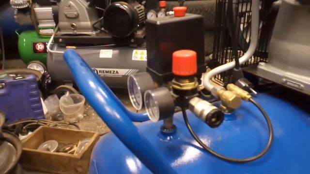 Один из самых мощных ременных компрессоров на 220в Remeza СБ4/С100.LB 30A 100 литров. Обзор и тест