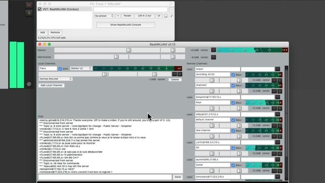 NINJAM (Online Jamming Plugin) in REAPER смотреть онлайн