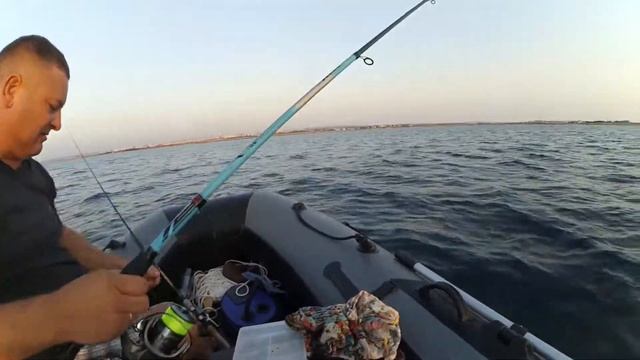 РЫБАЛКА В ЧЁРНОМ МОРЕ С ЛОДКИ / FISHING IN THE BLACK SEA FROM THE BOAT смотреть онлайн