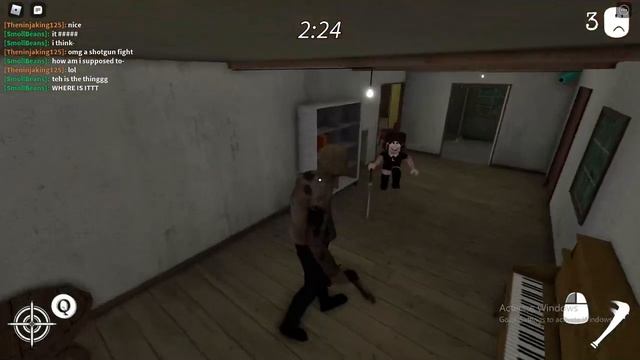 Player vs Grandpa shotgun fight - Roblox | Granny смотреть онлайн