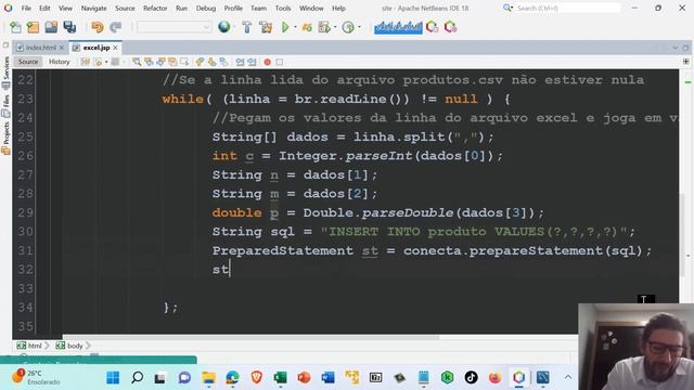 Aula 10 - Carregando arquivo Excel CSV para a tabela do banco de dados via página do site смотреть онлайн