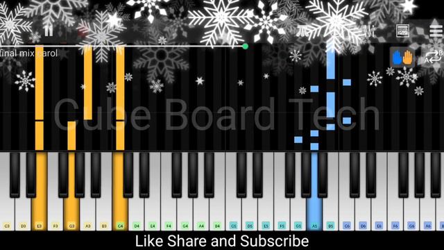 Carol Of The Bells Keyboard Notes(Lindsey Stirling Version)||Christmas Songs Keyboard Notes||