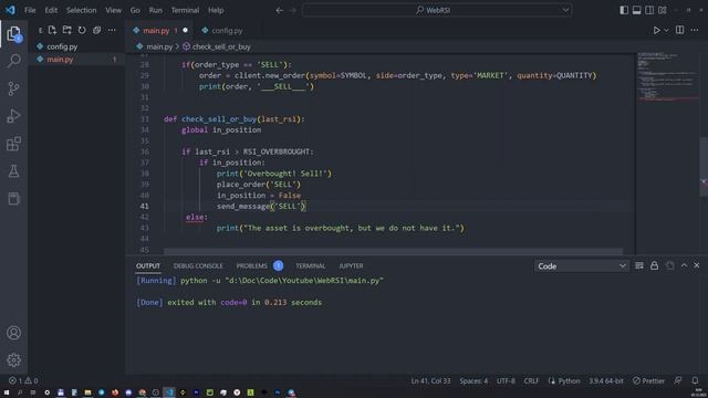 Binance Futures Trading Bot Tutorial. Websocket, Telegram, Ta-Lib / Пишем торгового бота с 0 смотреть онлайн