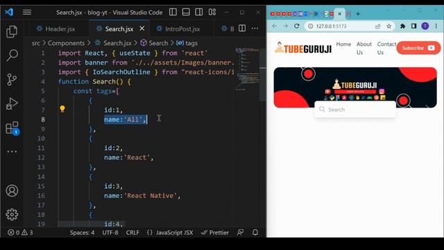 Build a Blog with React Js and Tailwind Css | beginner tutorial | Part 1 смотреть онлайн
