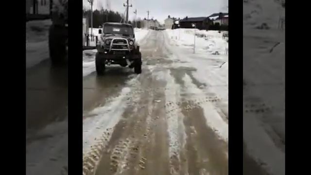 Тест УАЗа на мостах газ 66 и движком мерседес смотреть онлайн